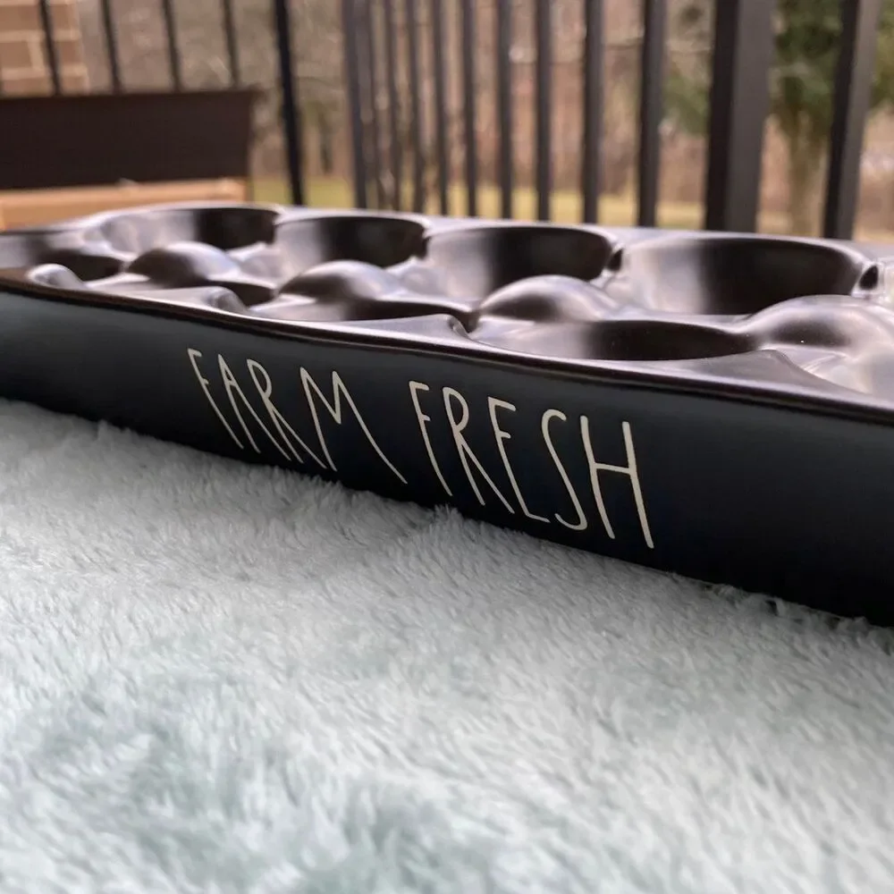 Rae Dunn Farm Fresh Egg Holder
